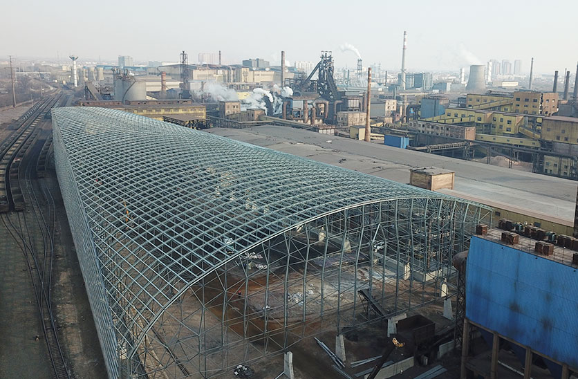 建龍北滿礦粉料場封閉項(xiàng)目